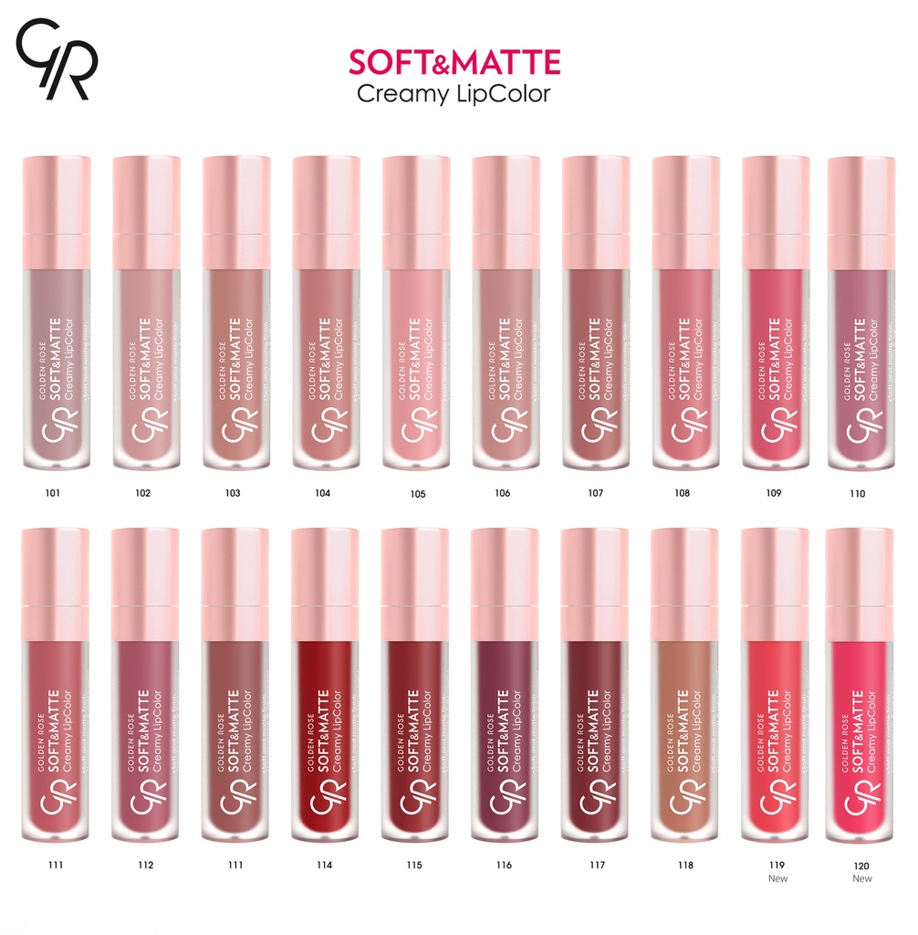 Golden Rose Gloss Soft & Matte 102