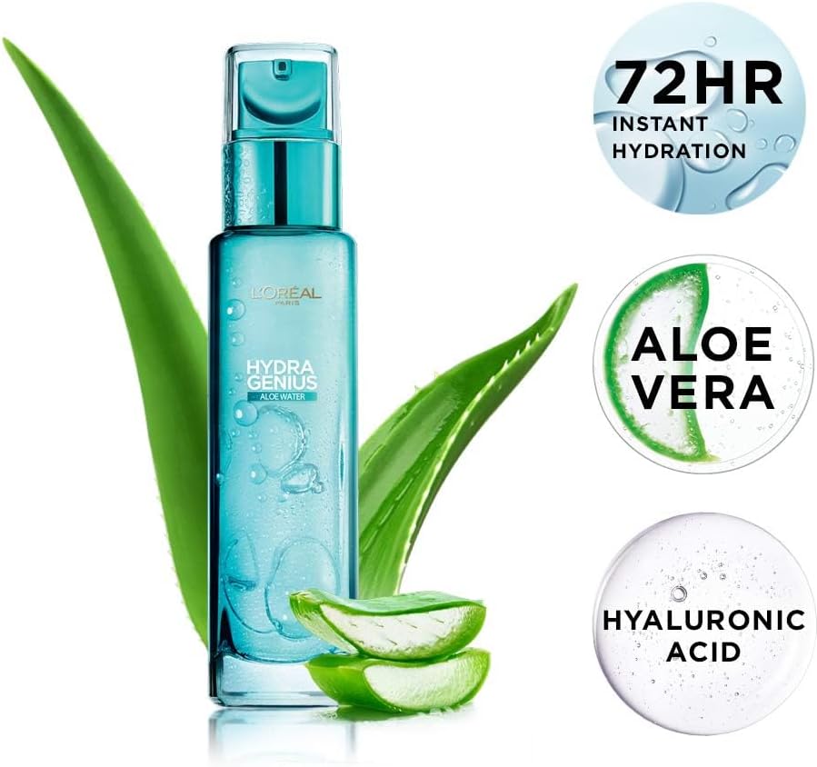 L'oréal Hydra Genius 72h Aloe Water Peaux Normal 70ml