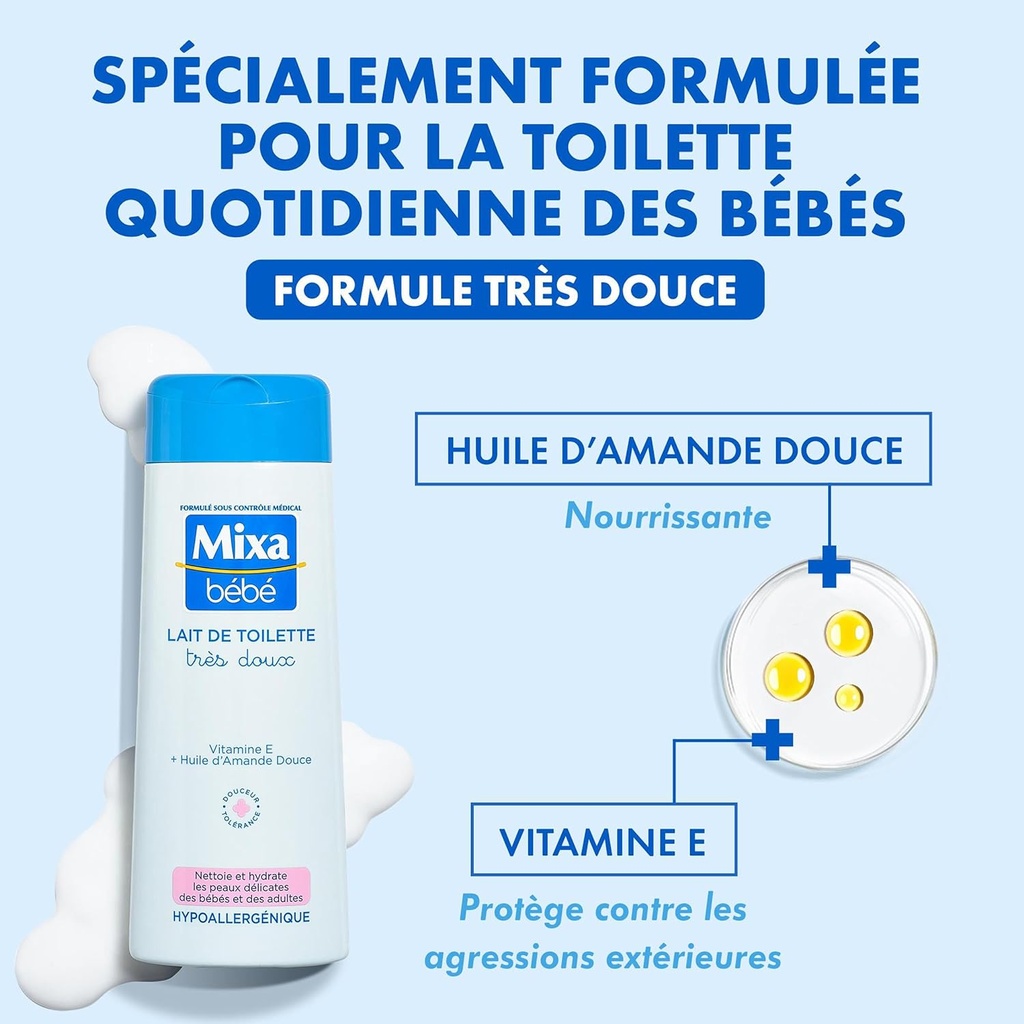 Mixa bébé Lait de Toilette 300ml