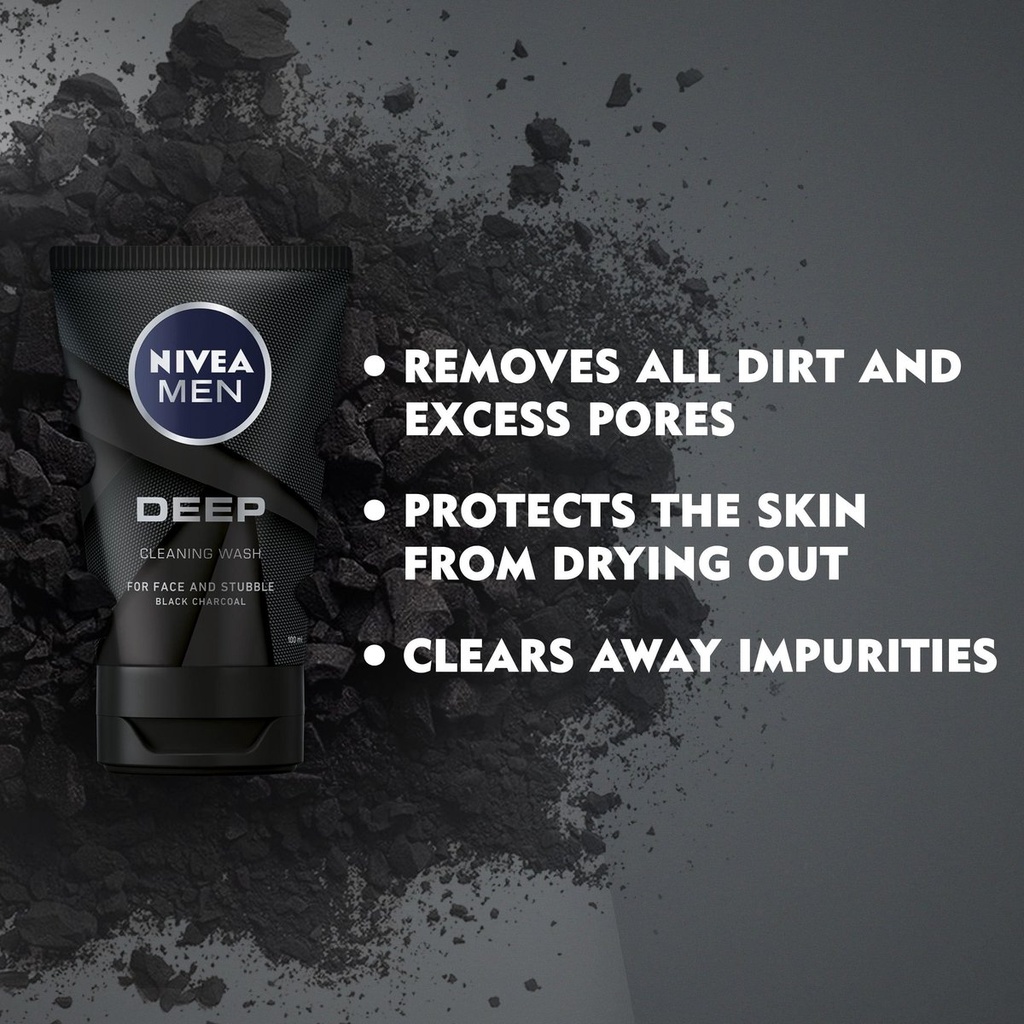 Nivea Gel Nettoyant Deep Men 100ml