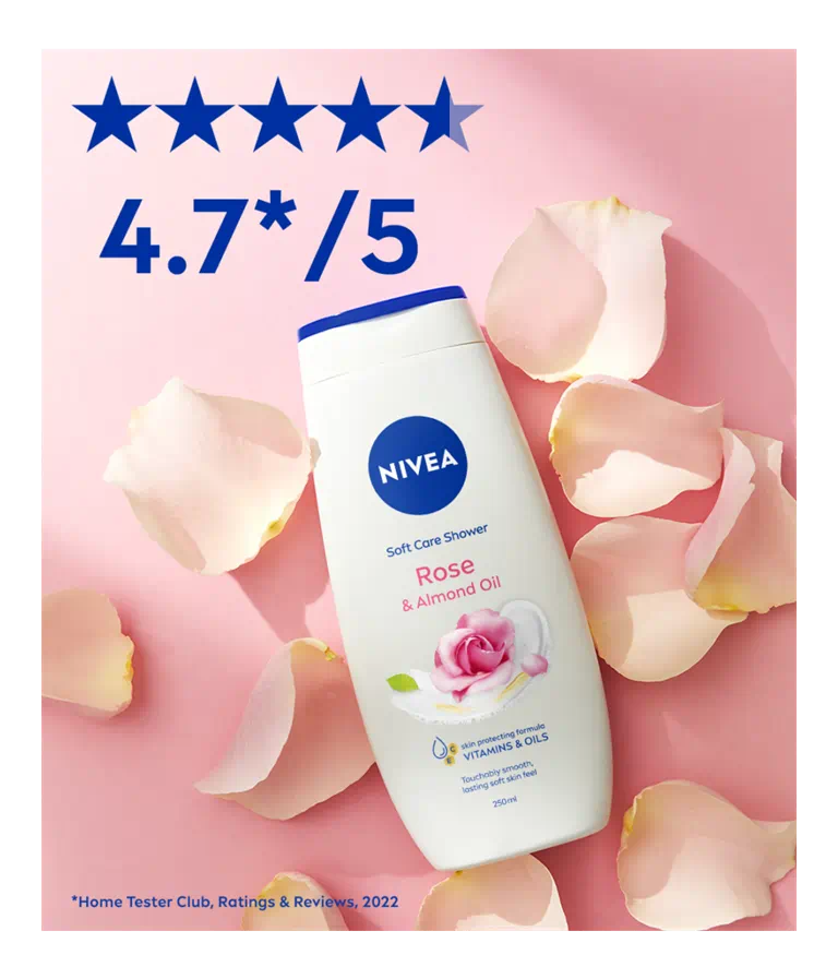 Nivea Shower Roses & Almond Oil Women 250ml