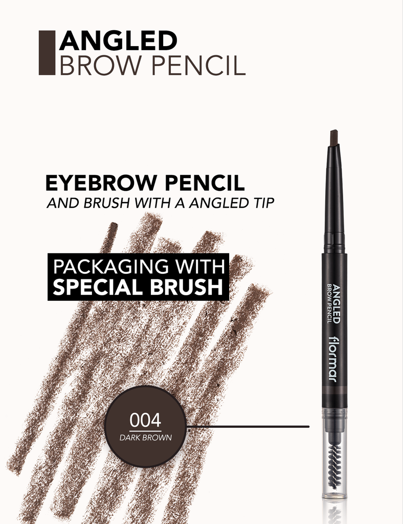 Flormar ANGLED BROW PENCIL DARK BROWN 04