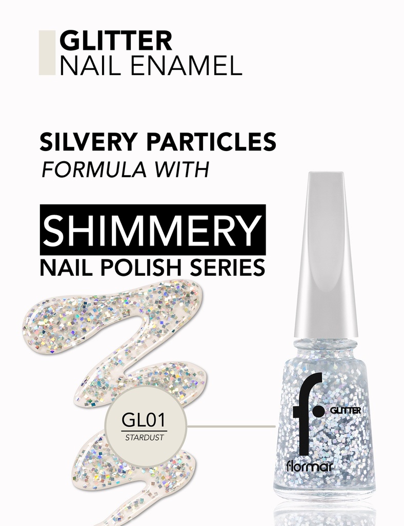 Flormar Nail Glitter 01 Stardust