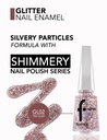 Flormar Nail Glitter 02 Pink Silver