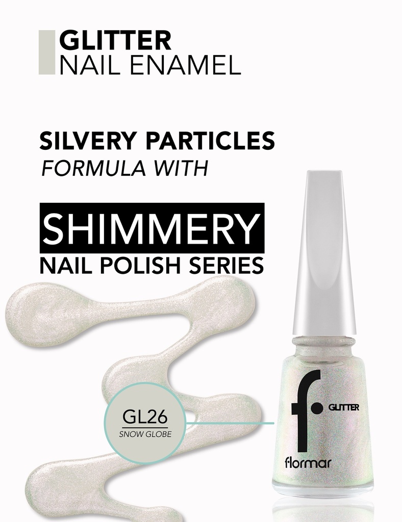 Flormar Nail Glitter 26 Snow Globe