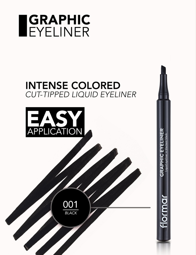 Flormar Graphic Eyeliner Black