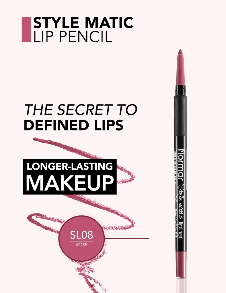 Flormar Stylematic Lipliner Rose Sl08