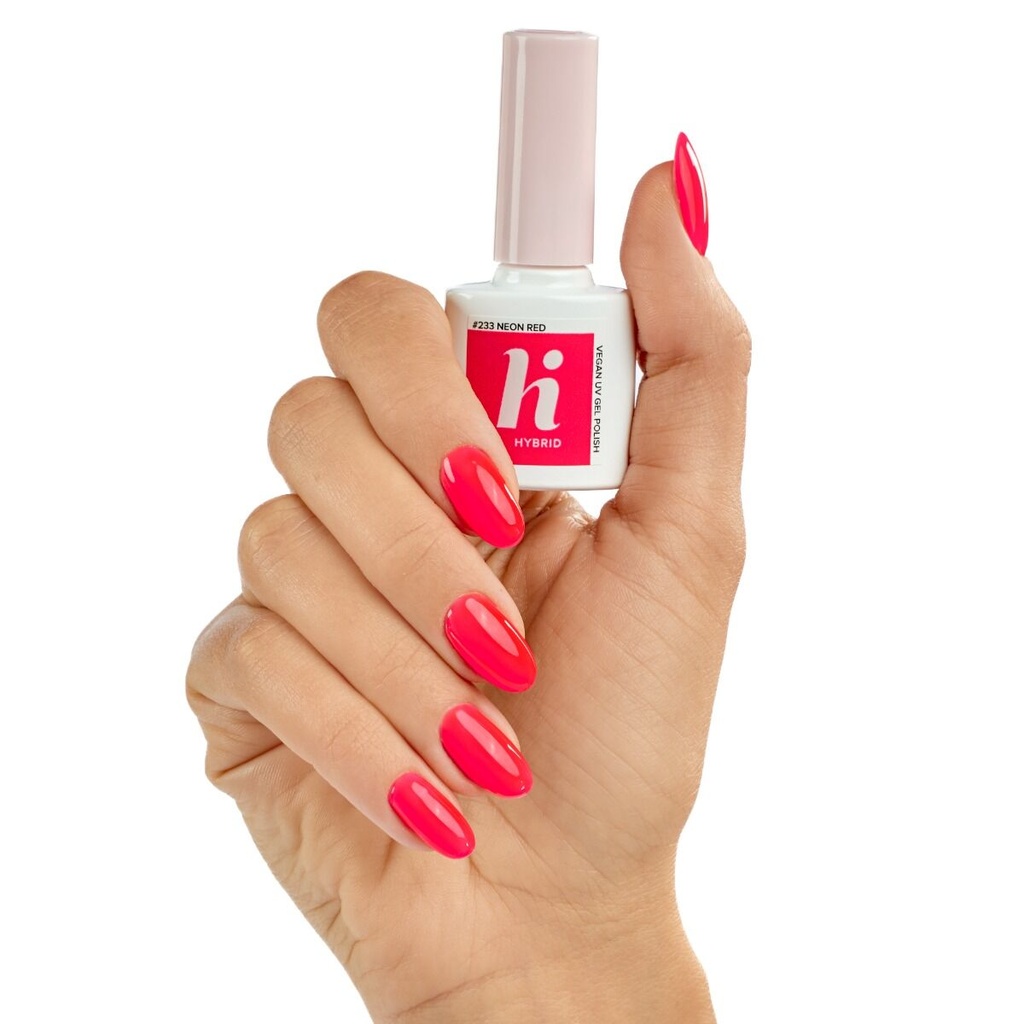 Hi Hybrid Hema Free 233 Neon Red UV Gel Polish 5ml