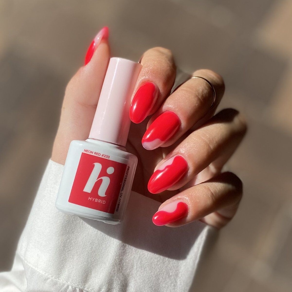 Hi Hybrid Hema Free 233 Neon Red UV Gel Polish 5ml