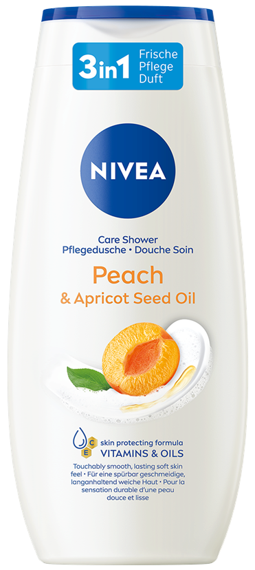 Nivea Shower Pêche & Huile de noyau d’abricot 250ml