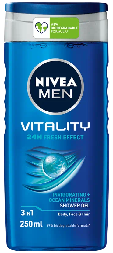 Nivea Shower Vitality Men 250ml