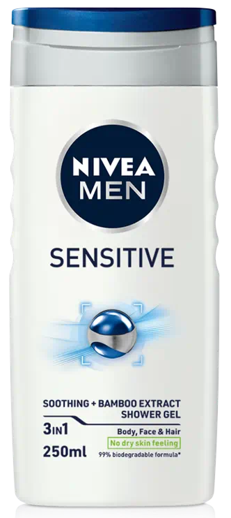 Nivea Shower Sensitive Men 250ml 