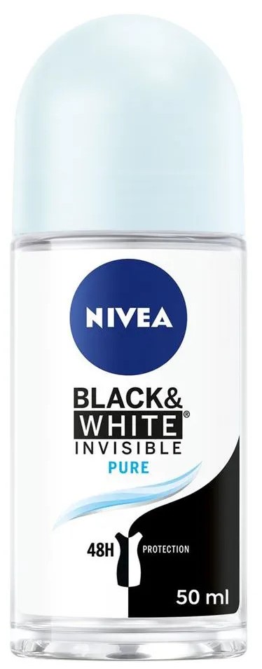 Nivea Deo- Rollon Black & White Blue Women 50ml