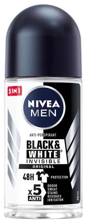 Nivea Deo- Rollon Black & White Men 50ml