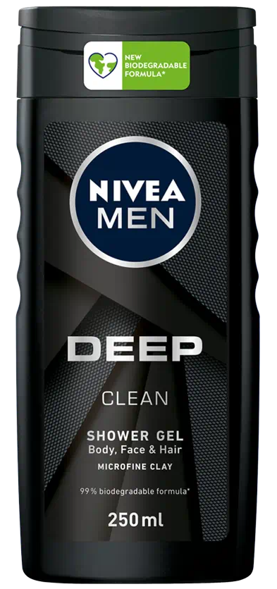 Nivea Shower Deep Clean Men 250ml