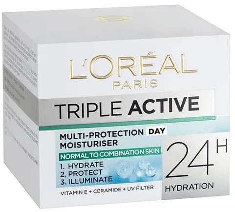 L'oreal Triple Active Cream Normal To Mixed Skin 50ml