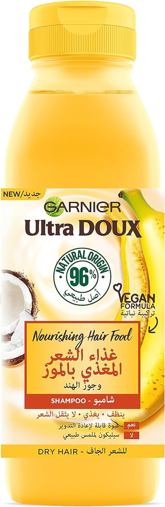 Ultra Doux Hair Food Shampoo Banan 350ml