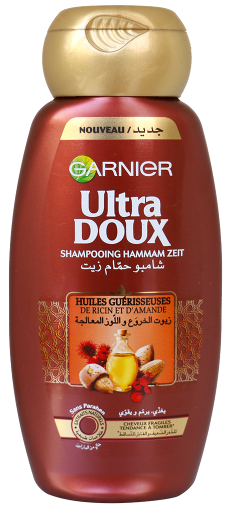 Ultra doux Shampoin Huile Ricin et d'amande 200ml