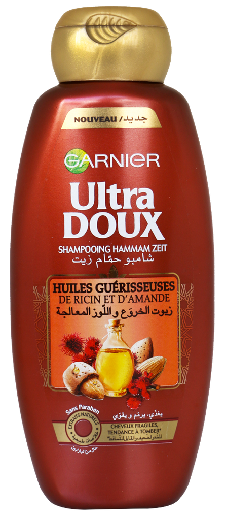 Ultra doux Shampoin Huile Ricin et d'amande 400ml