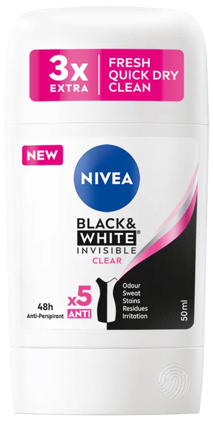 Nivea Deo- Stick Black & White Clear Women 50ml