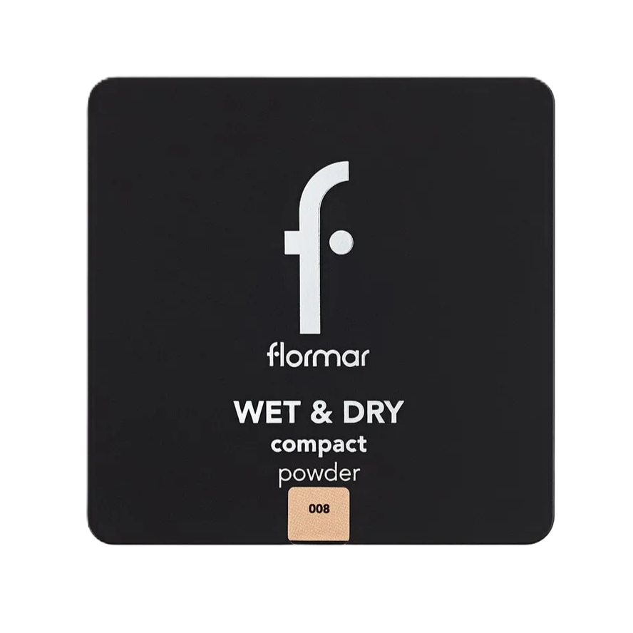 Flormar Wet & Dry Compact Powder 008 Medium Peach