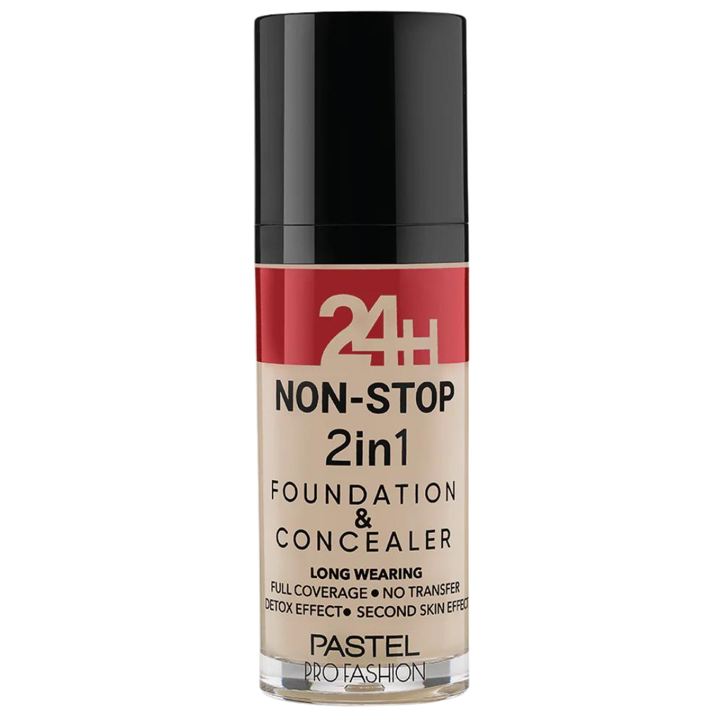 Pastel 24H Non-Stop 2In1 Foundation & Concealer 601