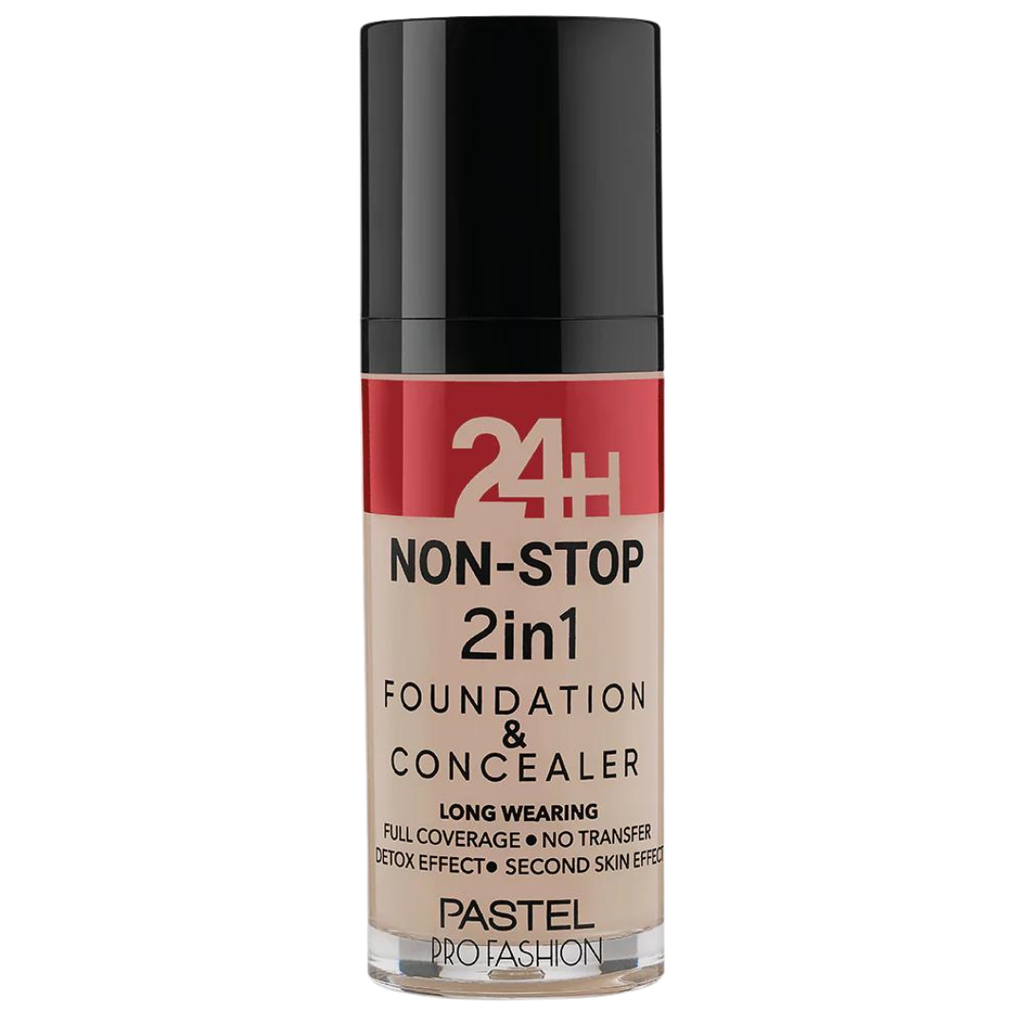 Pastel 24H Non-Stop 2In1 Foundation & Concealer 602