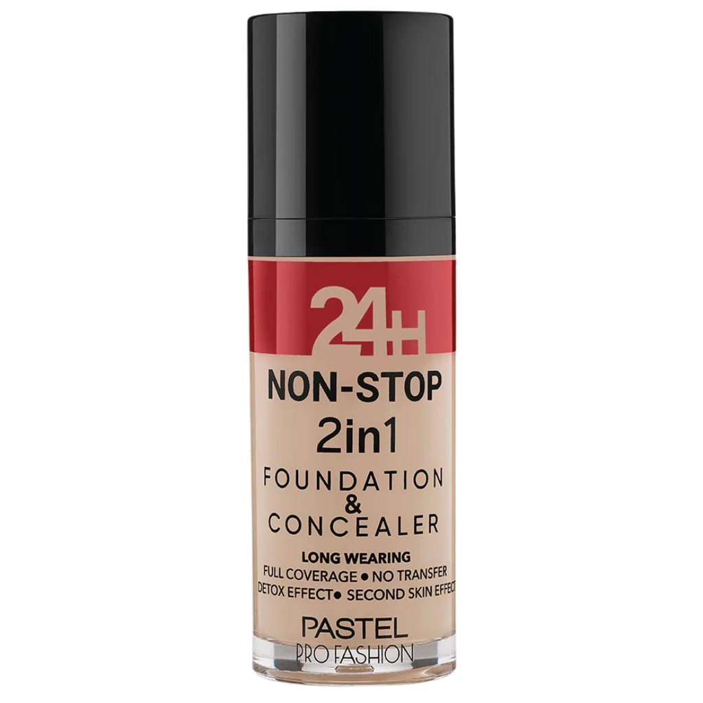 Pastel 24H Non-Stop 2In1 Foundation & Concealer 605