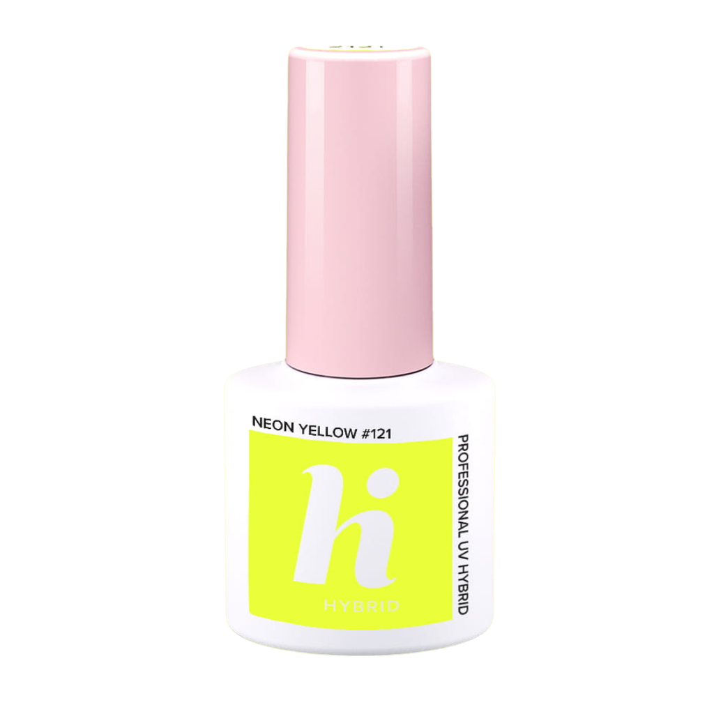 Hi Hybrid 121 Neon Yellow UV Gel Polish 5ml