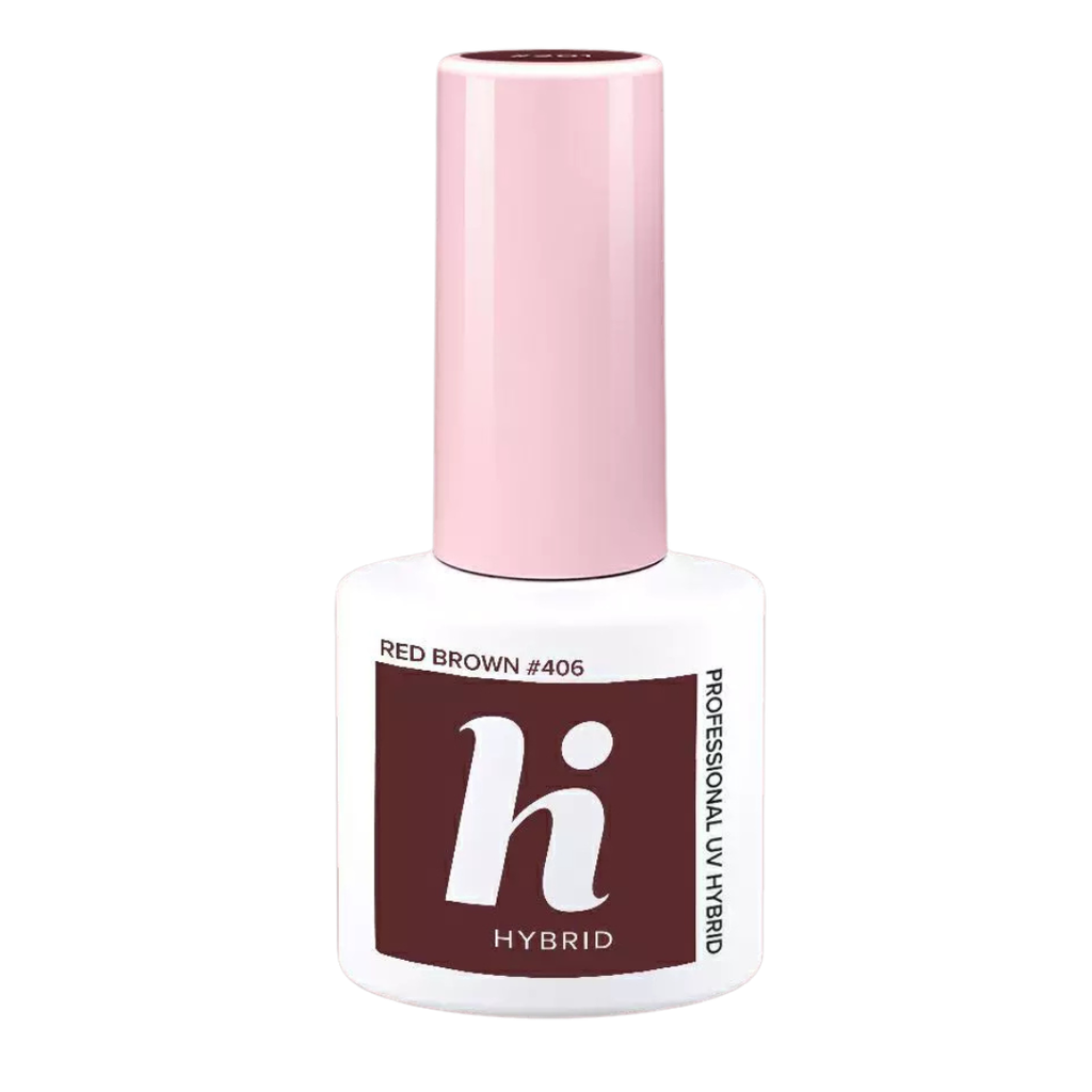 Hi Hybrid 406 Red Brown UV Gel Polish 5ml