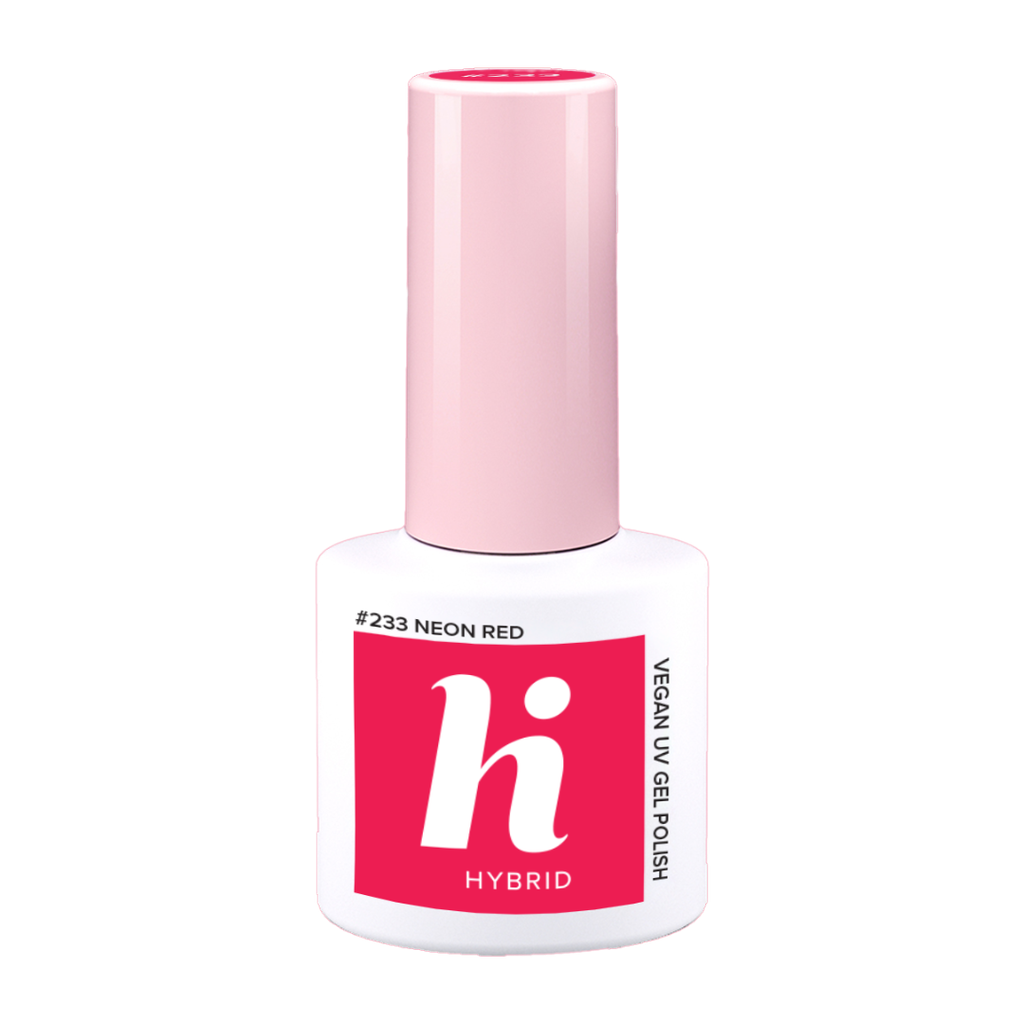 Hi Hybrid Hema Free 233 Neon Red UV Gel Polish 5ml