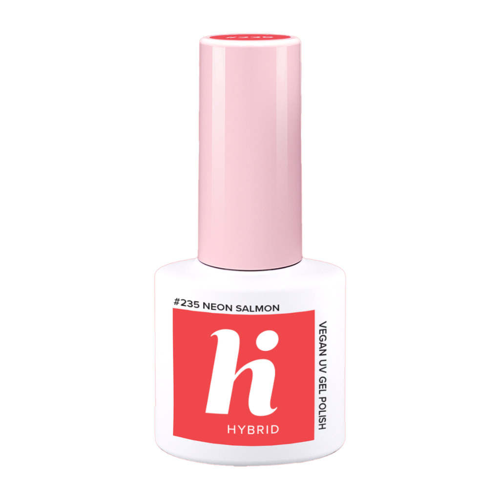 Hi Hybrid Hema Free 235 Neon Salmon UV Gel Polish 5ml