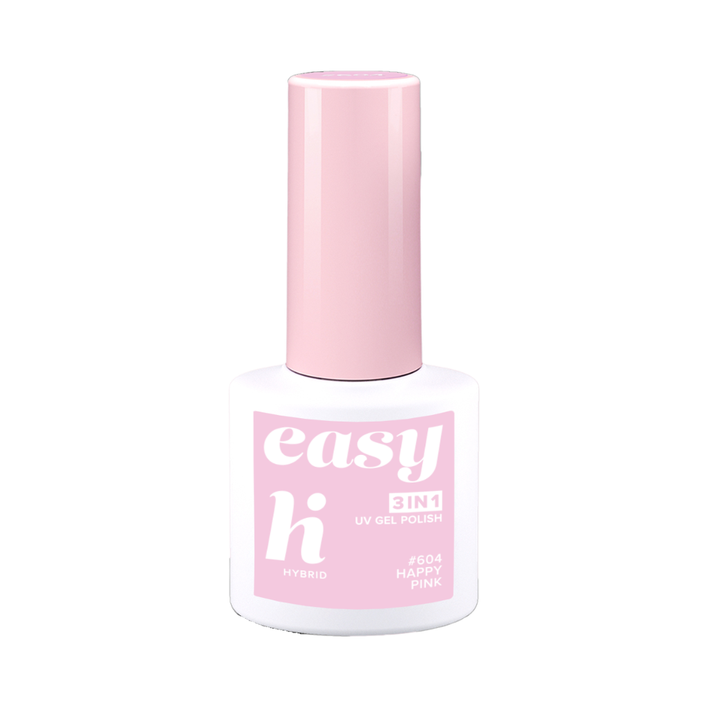 Hi Hybrid 604 EASY 3in1 Happy Pink UV Gel Polish 5ml