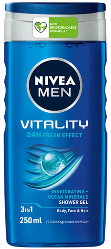 [80800] Nivea Shower Vitality Men 250ml