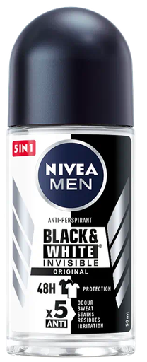 [82245] Nivea Deo- Rollon Black & White Men 50ml