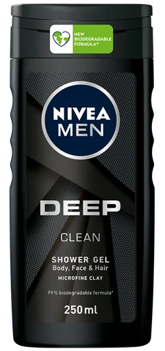 [84086] Nivea Shower Deep Clean Men 250ml