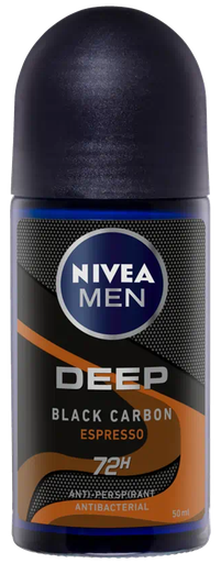 [85366] Nivea Deo- Rollon Deep Black Men 50ml