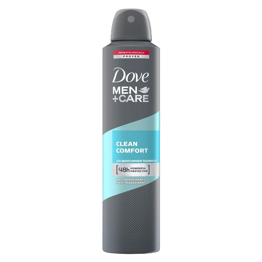 [8718114216324] Dove Deo- Spray Clean Comfort Men 250ml