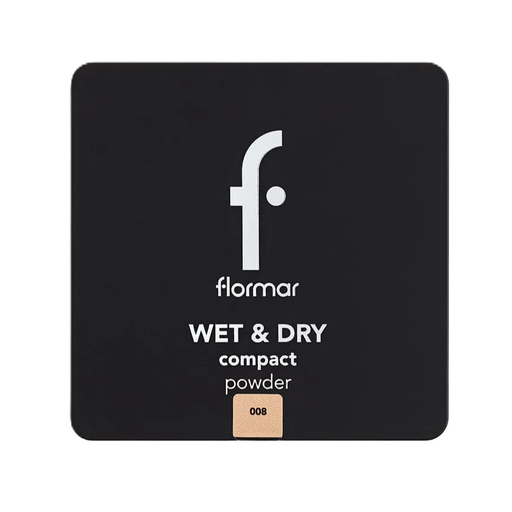 [31000240-008] Flormar Wet & Dry Compact Powder 008 Medium Peach