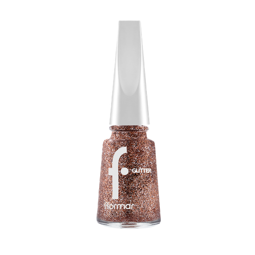 [34000093-GL43] Flormar Nail Glitter 43 Rose gold