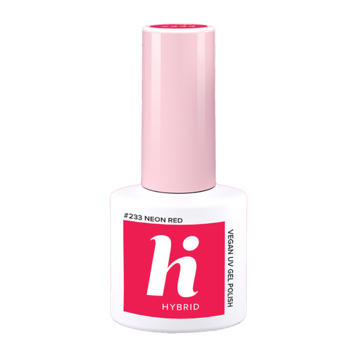 [LHHH05-233HF] Hi Hybrid Hema Free 233 Neon Red UV Gel Polish 5ml