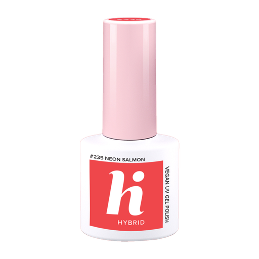 [LHHH05-235HF] Hi Hybrid Hema Free 235 Neon Salmon UV Gel Polish 5ml